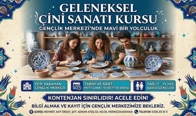 Karaman'da Gençlik ve Spor İl Müdürlüğü Sanat Etkinliği Düzenliyor
