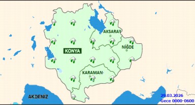 Karaman'da Hafta Sonu Yağışlı, Sıcaklıklar Mevsim Normallerinde