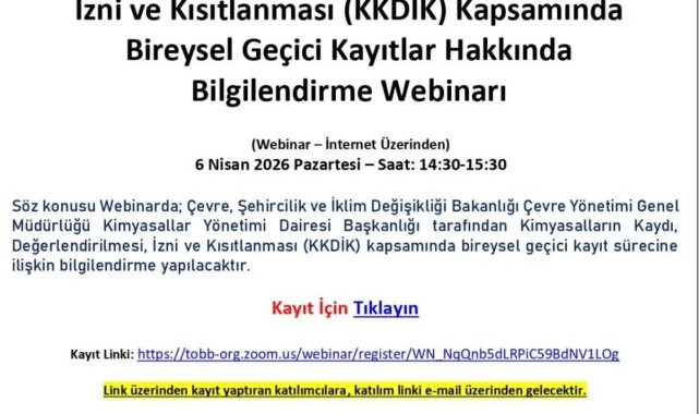 Kimyasallarla İlgili Önemli Duyuru: Geçici Kayıt Süreci Uzatıldı