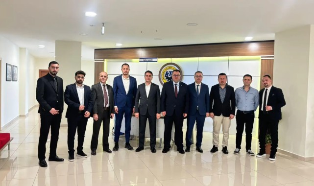 KMÜ Heyeti, Karaman TSO Başkanı Alkan'ı Ziyaret Etti