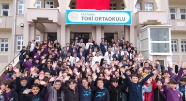 Milli Eğitim Bakanı Yusuf Tekin, Karaman'da TOKİ Ortaokulu'nu Ziyaret Etti