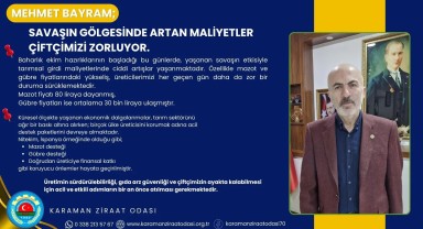 Savaş Maliyetleri Çiftçiyi Vurdu: Mazot 80 TL, Gübre 30 Bin TL