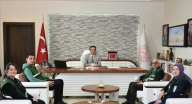 Yeşilay'dan Karaman İl Milli Eğitim Müdürü Mehmet Çalışkan'a Ziyaret