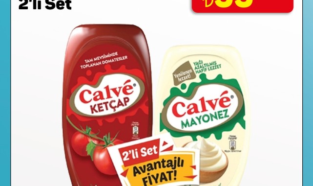 A101'de Calvé Ketçap ve Mayonez İkili Set Kampanyası Başladı