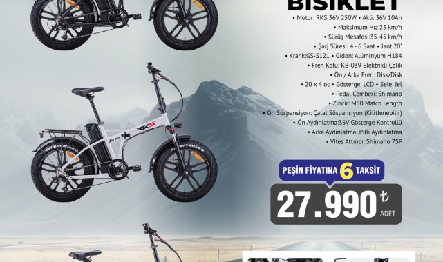 BİM Mobil Uygulamasına Özel Elektrikli Bisiklet Kampanyası Başladı