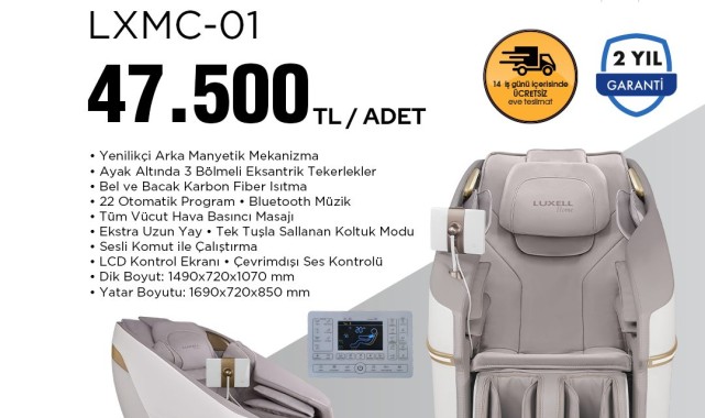 BİM'de Luxell Masaj Koltuğu Fırsatı: Peşin Fiyatına 6 Taksit