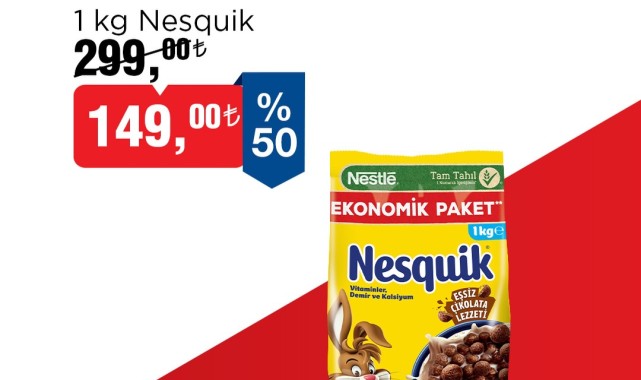 BİM'de Nesquik Ürünlerinde Büyük İndirim Fırsatı