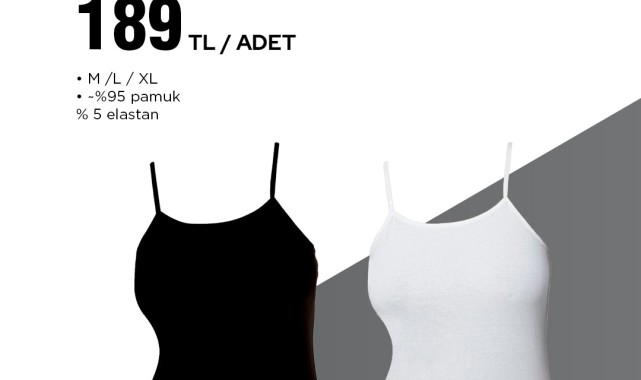 BİM'de Yeni Ürünler: Saten İp Askılı Atletler 3 Nisan'da Raflarda