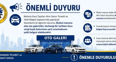 İlkokul Mezunu Galerici Adaylarına Yeni Yetki Belgesi Fırsatı