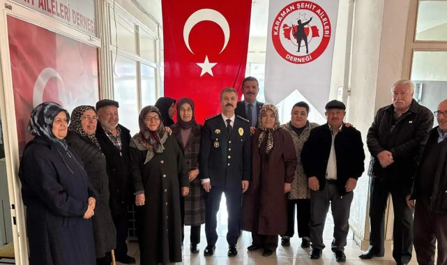 Karaman Emniyet Müdürü Mehmet Turhan'dan Şehit Aileleri ve Gazilere Ziyaret