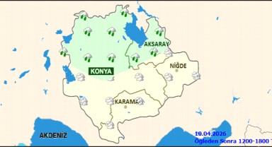 Karaman'da 10 Nisan Cuma Hava Durumu: Çok Bulutlu ve Don Tehlikesi