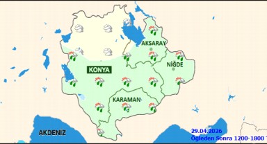 Karaman'da 29 Nisan Hava Durumu: Sağanak ve Gök Gürültülü Yağış Bekleniyor