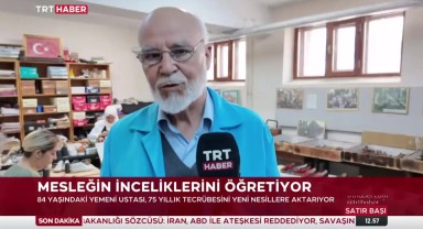 Karaman'da 84 Yaşındaki Ahmet Sağkaya, Yemeni Sanatını Kadınlara Öğretiyor