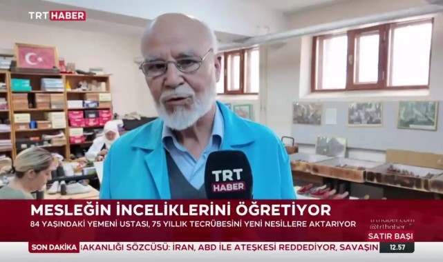 Karaman'da 84 Yaşındaki Ahmet Sağkaya, Yemeni Sanatını Kadınlara Öğretiyor
