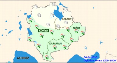 Karaman'da Hafta Sonu Yağışlı, Sıcaklıklar Mevsim Normallerinde