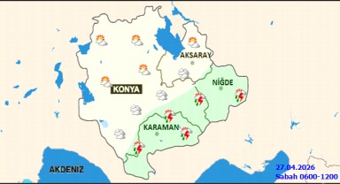 Karaman'da Hava Durumu: Gök Gürültülü Sağanak Yağış Bekleniyor