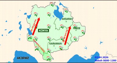 Karaman'da Kuvvetli Yağış ve Fırtına Bekleniyor