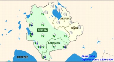 Karaman'da Yağmurlu Hava Etkili Olacak, Don Tehlikesi Uyarısı