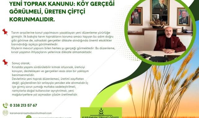 Yeni Toprak Kanunu: Çiftçi ve Köy Gerçeği Tartışmaya Açıldı