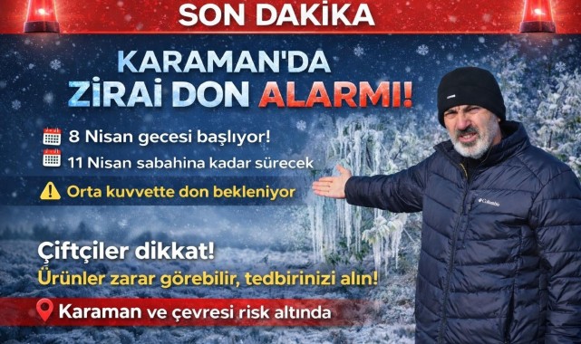 Zirai Don Uyarısı: Karaman'da Çiftçiler Dikkatli Olmalı