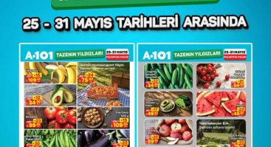 A101'de 25-31 Mayıs Haftası Meyve ve Sebze İndirimleri Başlıyor