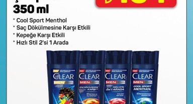 A101'de Clear Men Şampuanlarda Özel Kampanya Başladı