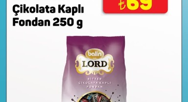 A101'de Yeni Çikolata Lezzeti: Balin Lord Bitter Fondant Raflarda