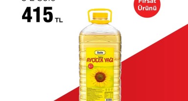 BİM'de 5 Litre Ayçiçek Yağı 415 TL'ye İndirimde