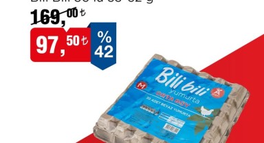 BİM'de Yumurta İndirimi: 30'lu Koli 97,50 TL'ye