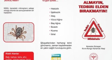 Karaman İl Sağlık Müdürü'nden Kene Tutunması Uyarısı