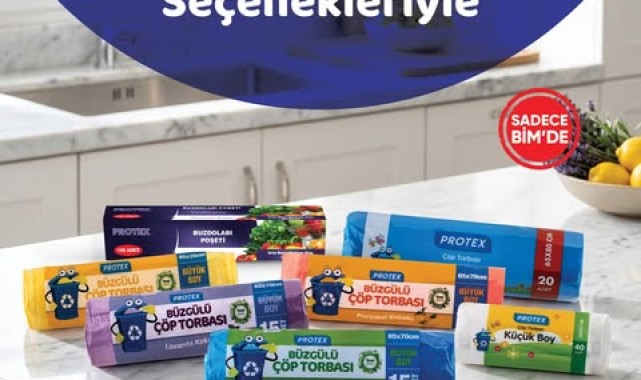 Protex Çöp Torbaları Artık Sadece BİM Raflarında