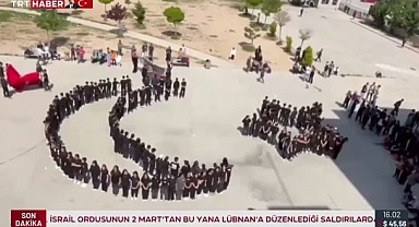 Toki Ortaokulu Öğrencilerinden 19 Mayıs'a Özel Ay Yıldız Koreografisi