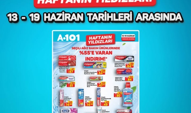A101'de Ağız Bakım Ürünlerinde %55'e Varan İndirim Fırsatı