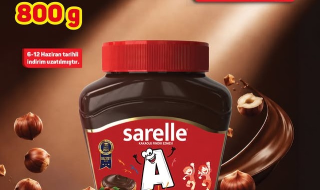A101'de Sarelle Kakaolu Fındık Ezmesi Kampanyası Başladı