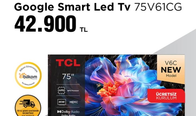 BİM'de 10 Haziran'dan İtibaren TCL 75 İnç Smart TV Kampanyası Başlıyor