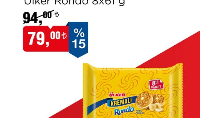 BİM'de 19-22 Haziran İndirimleri: Muzlu Kremalı Bisküvi ve Ülker Rondo Fırsatları