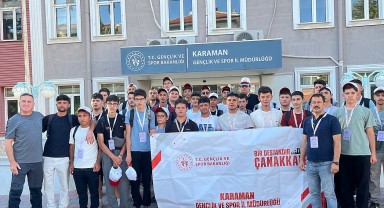 Karaman Gençlik Merkezi'nden Çanakkale'ye Gençlik Uğurlaması