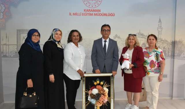 Karaman Halk Eğitimi Merkezi'nden İl Müdürü Mehmet Çalışkan'a Ziyaret