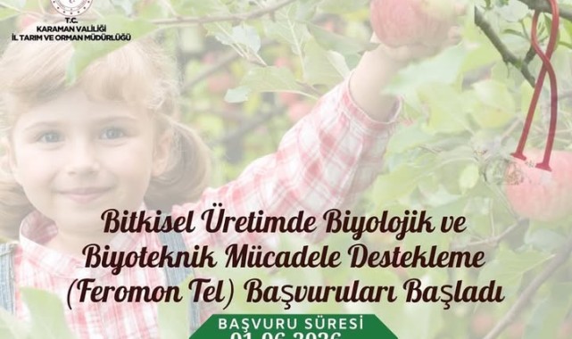 Karaman'da Biyoteknik ve Biyolojik Mücadele Destek Başvuruları Açıldı