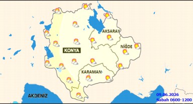 Karaman'da Bugün Kuvvetli Yağış Bekleniyor: 15°C / 29°C