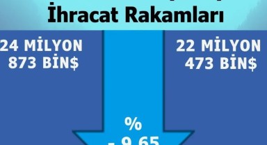Karaman'da Mayıs İhracatı Yüzde 9,65 Düştü