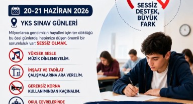 Karaman'da YKS Sınav Günlerinde Sessizlik Çağrısı
