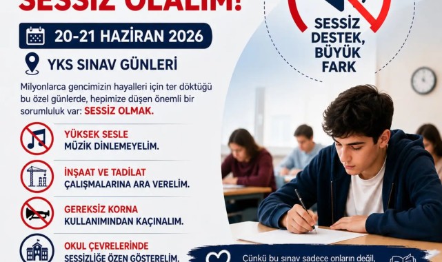 Karaman'da YKS Sınav Günlerinde Sessizlik Çağrısı