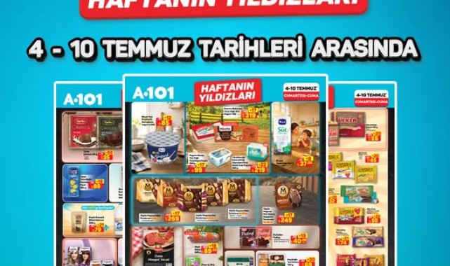 A101'de Haftanın Yıldızları Kampanyası Başlıyor: 4-10 Temmuz Fırsatları