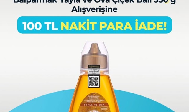 A101'den Balparmak Bal Alana 100 TL Nakit İade Kampanyası
