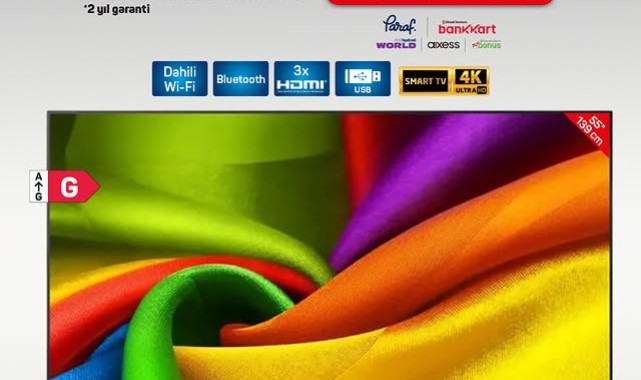 A101'den Televizyon Kampanyası: LG 55 İnç Smart TV Peşin Fiyatına Taksitle