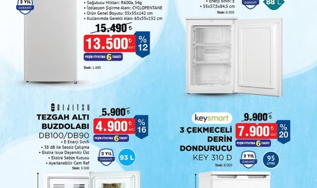 BİM'den 14-31 Temmuz'a Özel Derin Dondurucu ve Buzdolabı İndirimleri