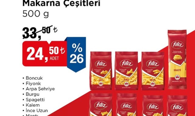 BİM'den Makarna Severlere Özel İndirim: 25-31 Temmuz Fırsatları