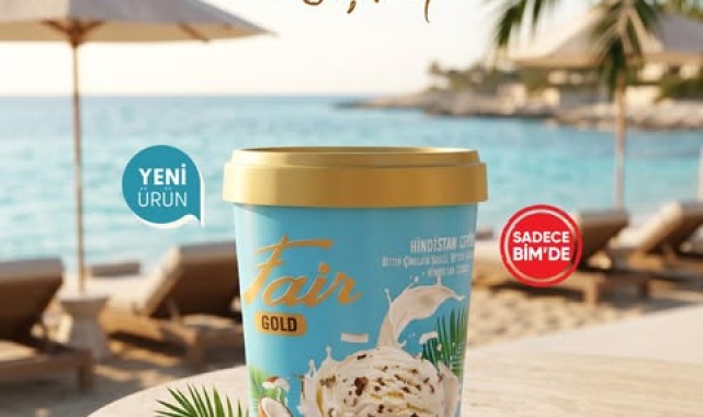 BİM'den Yeni Lezzet: Fair Gold Hindistan Cevizli Dondurma Raflarda