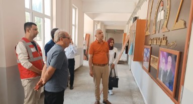 Karaman İl Milli Eğitim Müdürü Sadun Kılınç Ermenek'te Okul Onarımlarını İnceledi